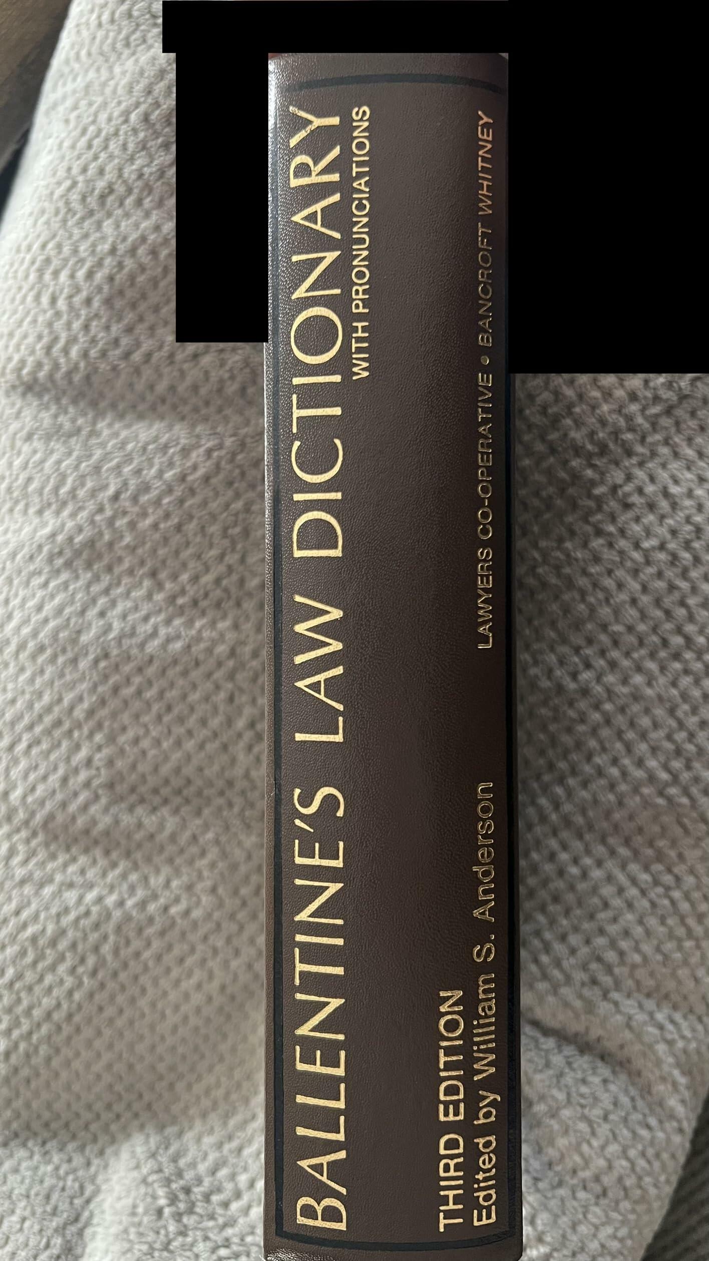 Ballentine's Law Dictionary With Pronunciations